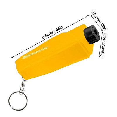 Automašīnas drošības āmurs Automašīnas mini drošības āmurs logu lauzējs Glābšanas drošības rīku komplekts vadītājiem un pasažieriem Auto Escape Survival