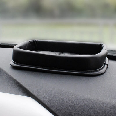 Crystal Crown Car Organizer Ādas mobilais tālrunis Stikla atslēgu kārba Glabāšana Auto viduskonsole Roku balstu kaste Auto salona apdare