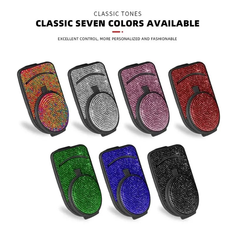 Modes Bling saulesbriļļu turētājs, ādas auto saulesbriļļu turētājs, biļešu kartes skava, automātiskā viziera organizators, automašīnai nepieciešamās preces