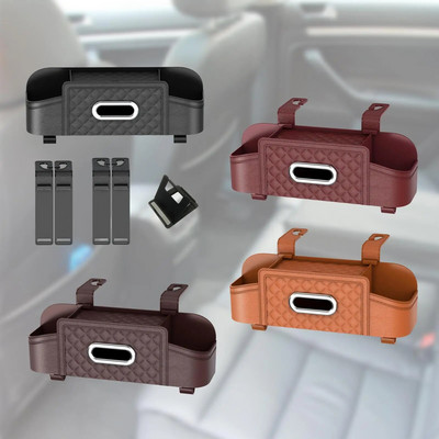Car Headrest Backseat Organizer Automotive Accessories Auto Back Seat Paper Box Multifunctional Back Seat Storage Box Tissue Box