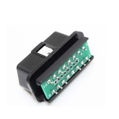 OBDII 16 kontaktu automašīnas automātiskās diagnostikas kabeļa adapteris J1962 12 V 24 V OBD2 vīrišķā savienotāja spraudnis, taisns leņķis, 90 grādu zelta pārklājuma tapa