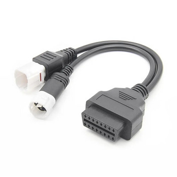 3 pin 4 pin Plug Detect Line For Yamaha Motorcycle 3pin/4pin OBD Diagnostic Canbus Connector Cable OBD2 2 in1 Plug Cable Adapter