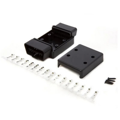 12V 24V ELM327 OBD2 savienotāja vāciņš ar korpusu J1962m spraudnis ar korpusu 16 kontaktu vīrišķais savienotājs DIY Tool Two ar atvērtu