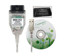 2024. gada jaunākā MINI VCI V18.00.008 J2534 V17 saskarne priekš Toyota TIS Techstream Obd Mini Vci diagnostikas trošu vagoniņa diagnostikas