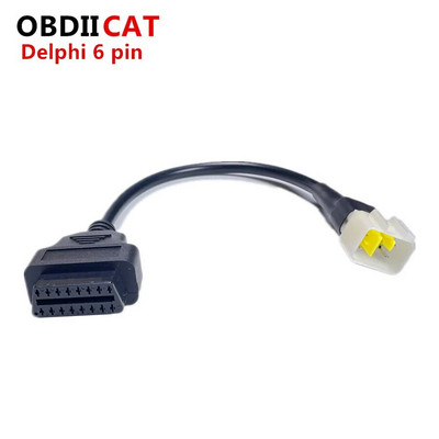 Motocikla OBD2 savienotāja kabeļa adapteris Motobike Car / Truck / Moto OBD 2 pagarinājuma kabelis YAMHA / HODA / SUZKI / DUCDI / KAASAKI Moto