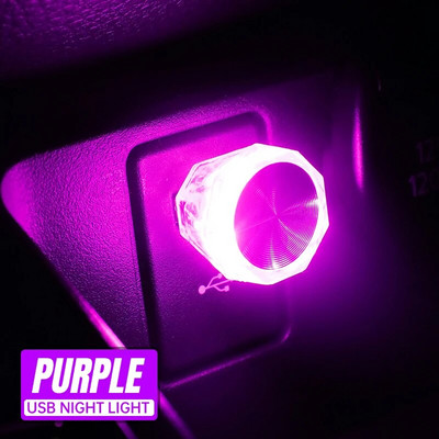 Auto sigaretisüütaja USB atmosfäärivalgusti LED mini värviline öövalgusti juhtmestikuta auto salongi valgustustarvikud