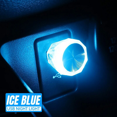 Auto sigaretisüütaja USB atmosfäärivalgusti LED mini värviline öövalgusti juhtmestikuta auto salongi valgustustarvikud