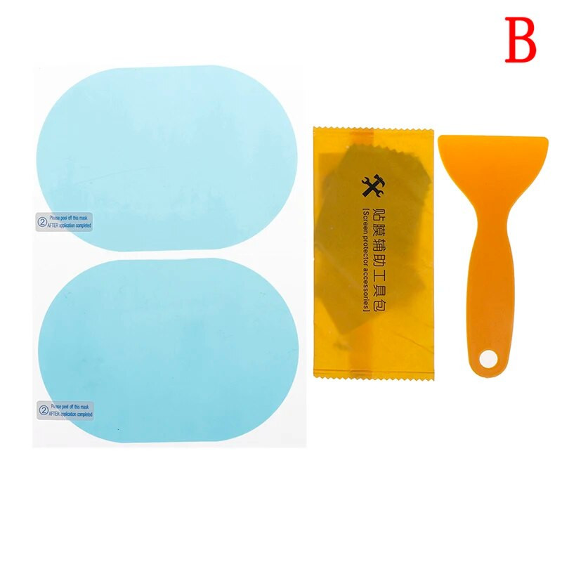 Pret atspīdumu ūdensizturīgs lietus necaurlaidīgs automašīnas spogulis, caurspīdīgs 2 gab