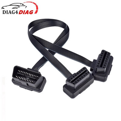16Pin OBD2 Extension Opening Cable Female Male Opening Connector OBD II ODB2 Car Diagnostic Interface 30CM 60CM Male Cable