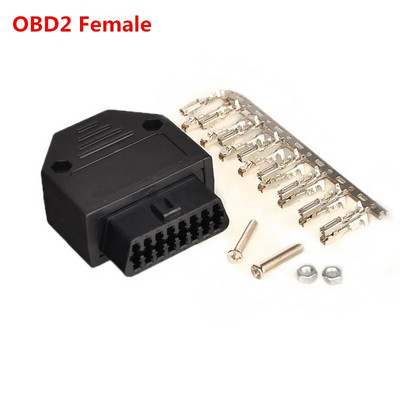 16 Pin OBD2 pagarinātāja atvēršanas kabelis, vīrišķais atvēršanas savienotājs OBD II ODB2 automašīnas diagnostikas interfeiss 30 CM 60 CM vīrišķais kabelis