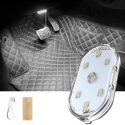 Auto valgustus multifunktsionaalne lugemislamp led atmosfääri lamp auto puutetundlik usb laadimine auto katuse avariilamp