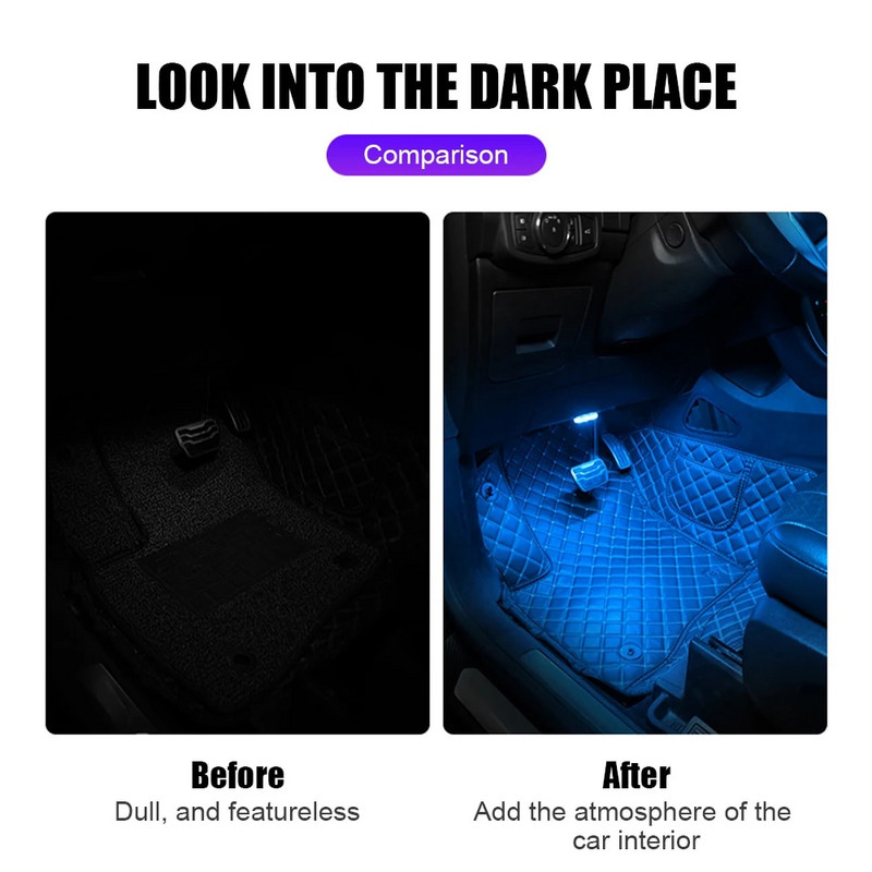 Autó világítás többfunkciós olvasólámpa led atmoszféra lámpa autó érintésérzékelős usb töltő autó tető vészlámpa