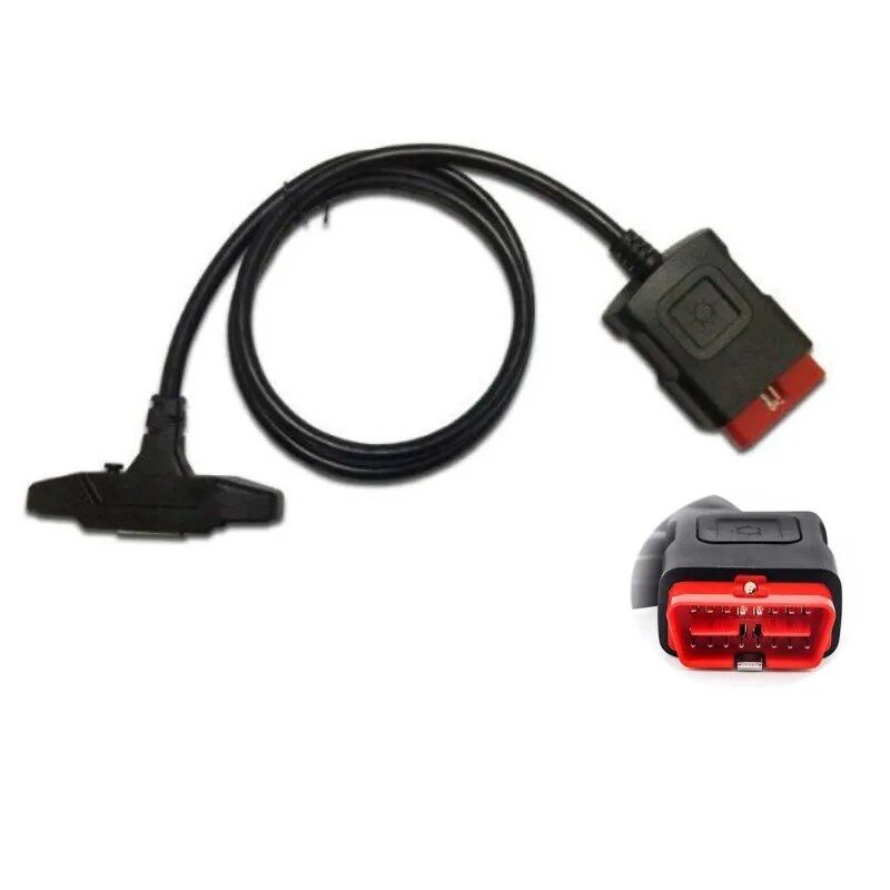 OBDII 16 kontaktu LED galvenais kabelis Piemērots Delphis VD DS150E CDP vd tcs cdp OBD2 kabelis obd 16 kontaktu pārbaudes kabelis