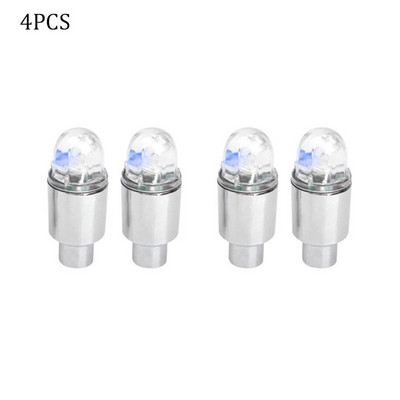 2/4Gb Auto LED gaismas Motociklu Velosipēdu Gaismas Riepu Vārstu Pārsegi Dekoratīvie Gaismas Riepu Vārstu Pārsegi Zibspuldzes Neona gaismas