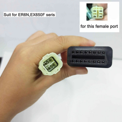 Cablu OBD pentru motocicleta Kawasaki 4Pin la Adaptor OBD2 16 Pini pentru Kawasaki ER6N EX650F ZX1000 Serie 4 PIN conector motociclete