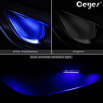 Car Atmosphere mini Lamp Interior Auto DIY Decoration Night InnerDoor Handle LED Light за BMW Audi Renault Автомобилни аксесоари