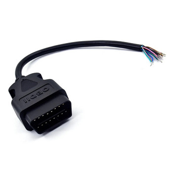 1 бр./лот 30CM 16-щифтов адаптер за инструмент за диагностичен интерфейс на автомобила OBD 2 женски конектор към удължител OBD 2 отварящ OBD автомобилен кабел