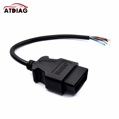 1pcs/lot 30CM 16 Pin Car Diagnostic Interface Tool Adapter OBD 2 Female Connector To Extension OBD 2 Opening OBD Car Cable
