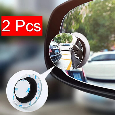360-kraadine HD pimeala peegli reguleeritav auto tahavaate kumer peegel auto tagurpidi lainurkse sõiduki parkimise ääristeta peeglitele