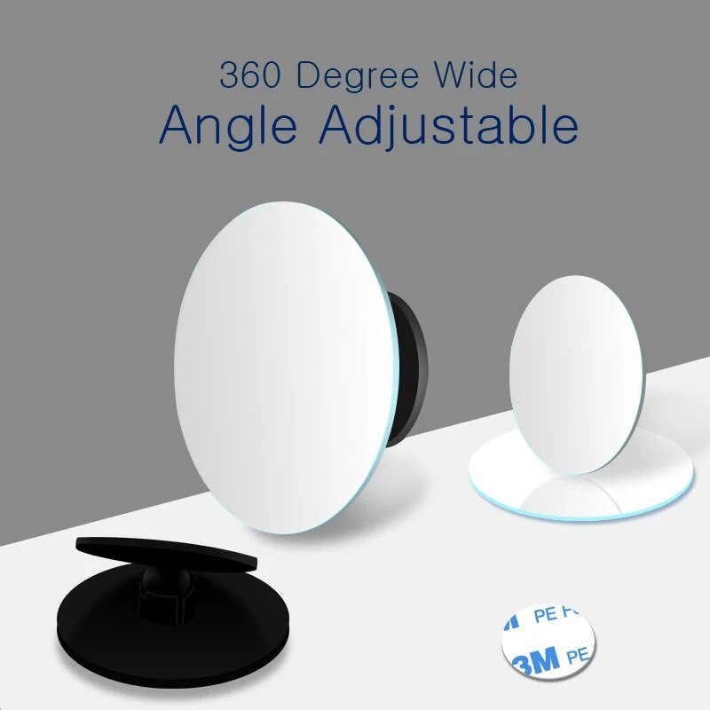 360 grādu HD aklās zonas spogulis, regulējams automašīnas atpakaļskata, izliekts spogulis automašīnas atpakaļgaitas platleņķa transportlīdzekļu novietošanai bezmalu spoguļiem