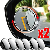 2 gab. Aklās zonas automašīnas papildu atpakaļskata spoguļi