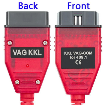Διαγνωστικά εργαλεία αυτοκινήτου VAG 409.1 KKL 9241A K Line FTDI FT232RL Αναγνώστης κωδικών USB PCB πραγματικού τσιπ για Volkswagen/Audi/Skoda/Seat/VW Νέο