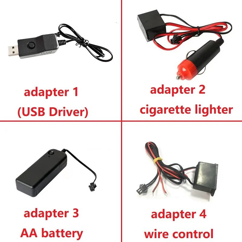Automašīnas salona atmosfēras apgaismojuma LED sloksne 5 V DIY elastīga EL aukstās gaismas līnijas caurule vadu USB slēdzis Auto Decoration Ambient Red