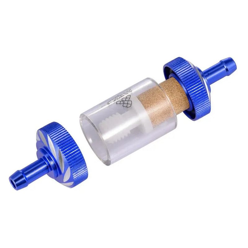 Motorkerékpár módosított fém olajszűrő kivehető átlátszó üveg benzinszűrő ATV Dirt Pit Bike Motocrosshoz