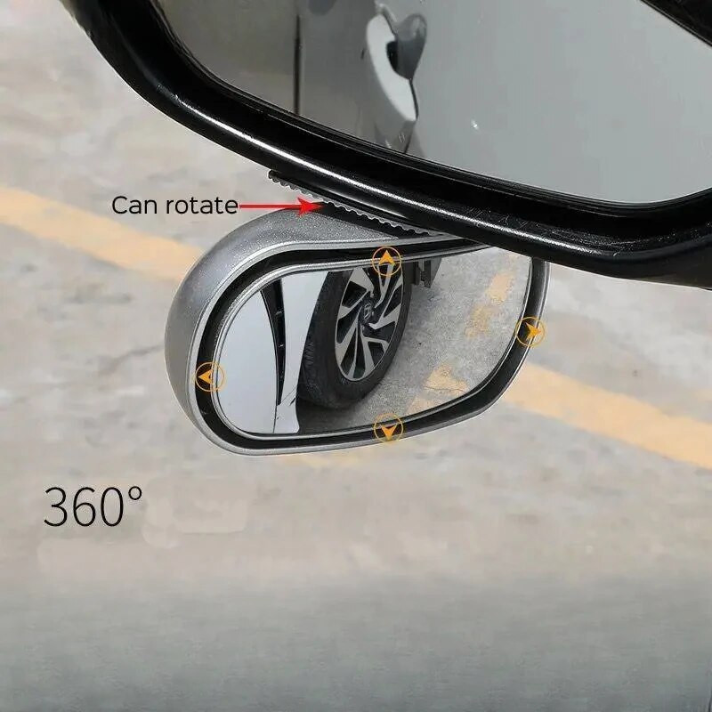 Universāls automašīnas atpakaļskata spogulis 360° regulējams atpakaļskata spogulis papildu platleņķa sānu atpakaļskata spogulis aklās vietas spogulis stāvēšanai
