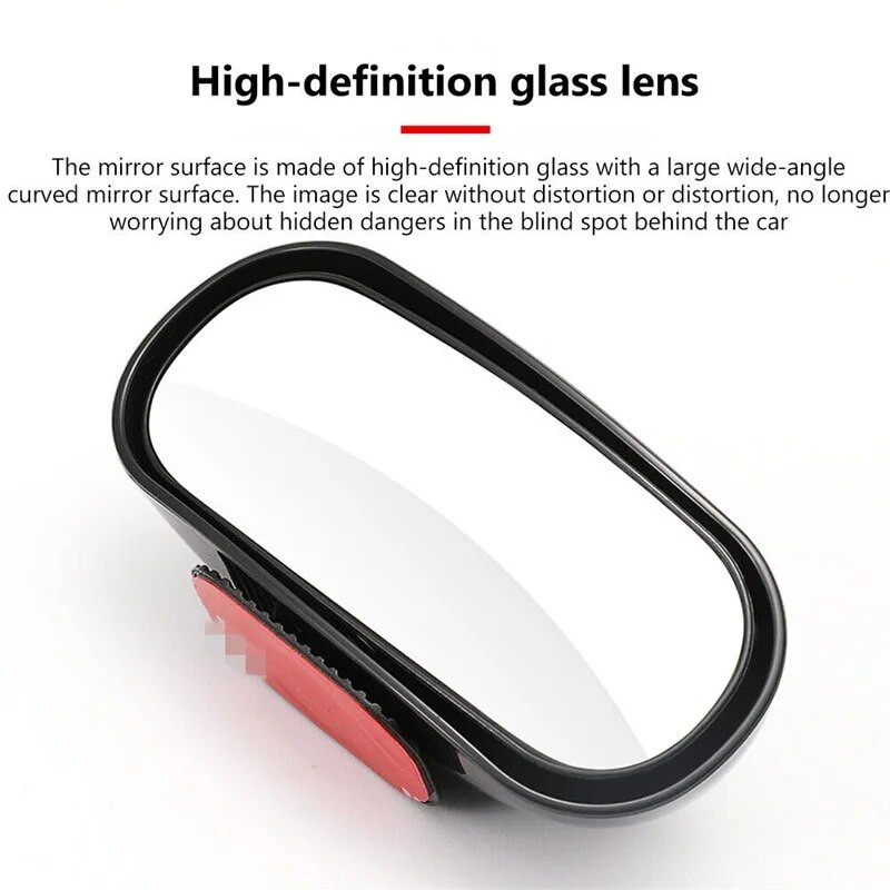 Automašīnas aizmugures skata spogulis aklo zonu spoguļi ūdensnecaurlaidīgi 360 grādu platas dusmas parkošanās palīgs Auto atpakaļskata drošība