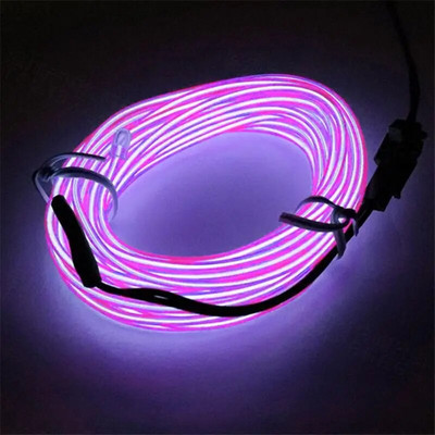 Auto El Luminous Line Stabiilne Lihtne kasutamine 50 (g) 1000 (mm) Auto interjööri tarvikud Dekoratiivne luminofoorlamp kaasaskantav
