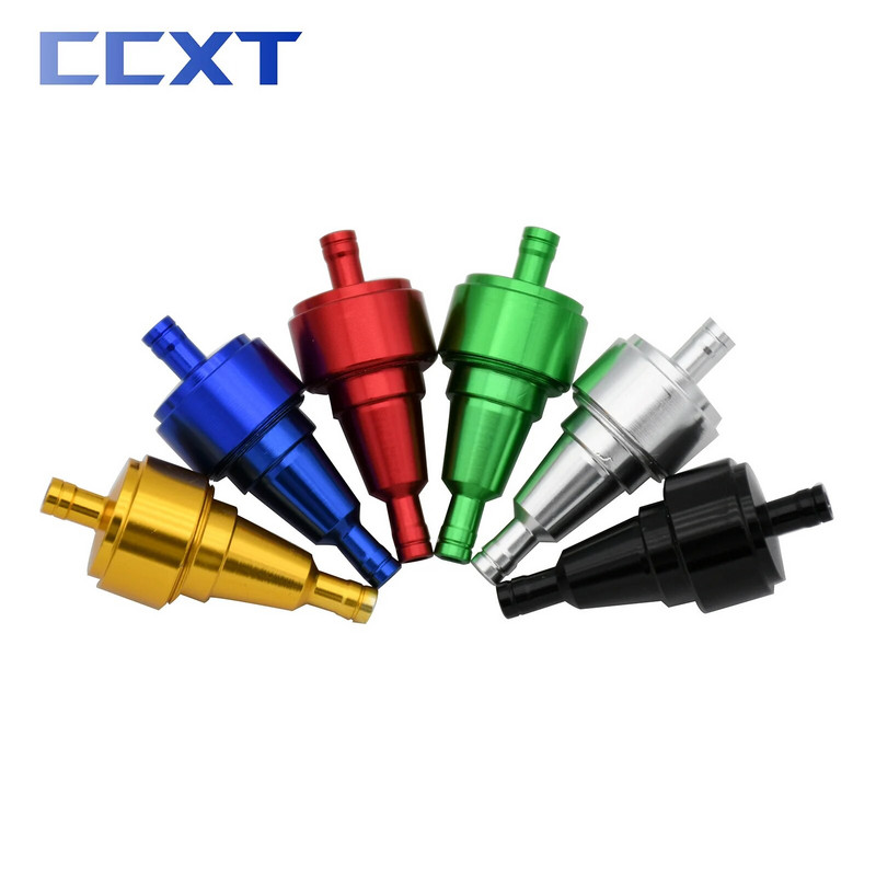 Μοτοσικλέτα CNC αλουμίνιο 6mm 5/16'' Gas Fuel φίλτρο λαδιού βενζίνης Αντικατάσταση φίλτρο καυσίμου για ποδήλατο Motocross Dirt Bike Universal
