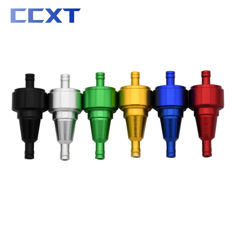 Μοτοσικλέτα CNC αλουμίνιο 6mm 5/16'' Gas Fuel φίλτρο λαδιού βενζίνης Αντικατάσταση φίλτρο καυσίμου για ποδήλατο Motocross Dirt Bike Universal
