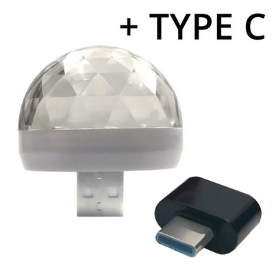 Auto Auto USB DJ RGB Mini Värviline Muusika Heli LED USB-C IOS Holiday Party Karaoke Atmosfäärilamp Tere tulemast 5 V kuullaservalgusti