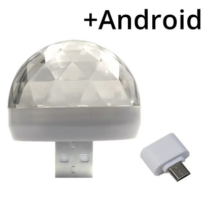 Auto Auto USB DJ RGB Mini Värviline Muusika Heli LED USB-C IOS Holiday Party Karaoke Atmosfäärilamp Tere tulemast 5 V kuullaservalgusti