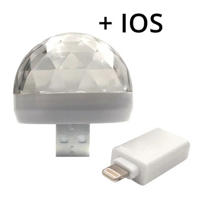 Auto Auto USB DJ RGB Mini Värviline Muusika Heli LED USB-C IOS Holiday Party Karaoke Atmosfäärilamp Tere tulemast 5 V kuullaservalgusti