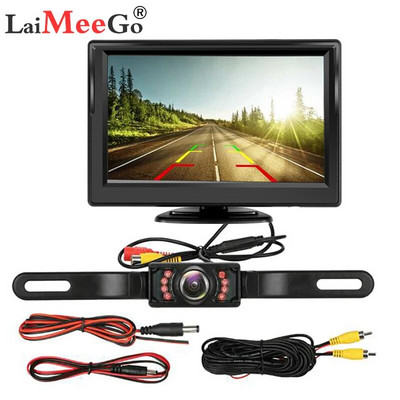 4,3 hüvelykes HD színes CCD autós kamera monitor IR éjszakai látás digitális TFT LCD háttér tolató autós tolató kamera 2,4g vezeték nélküli