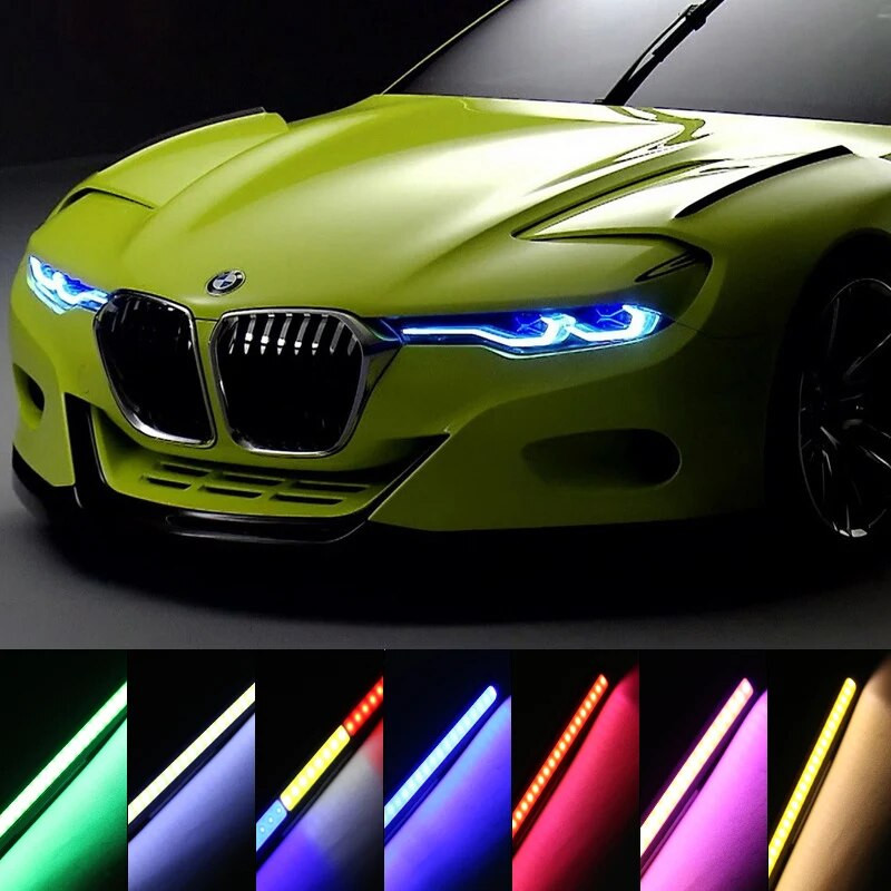 4x Universal Vehicle Led Strip 17CM COB Car Led Strip for Auto DRL Drunning Light Εξωτερικό αδιάβροχο στυλ 12V Led Bar