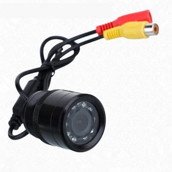 Безжична автомобилна камера за обратно виждане Универсална 28MM HD автомобилна CCD камера за нощно виждане с предно виждане Водоустойчива с 6M видео кабел