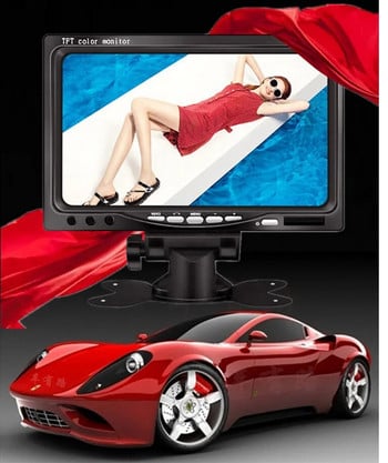 Комплект 7-инчов HD екран за автомобилен монитор с 8 LED камера за заден ход на автомобила Система за помощ при паркиране Автомобилна електроника за камион