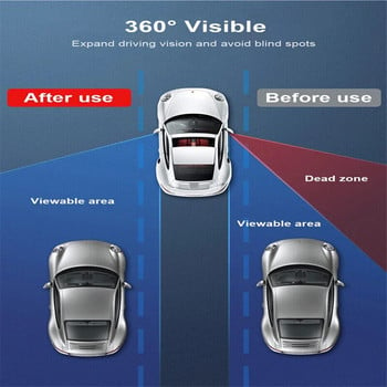 Автомобилно огледало за обратно виждане Огледала за мъртва точка Водоустойчиви 360 градуса широк гняв Помощник за паркиране Автоматична безопасност за обратно виждане