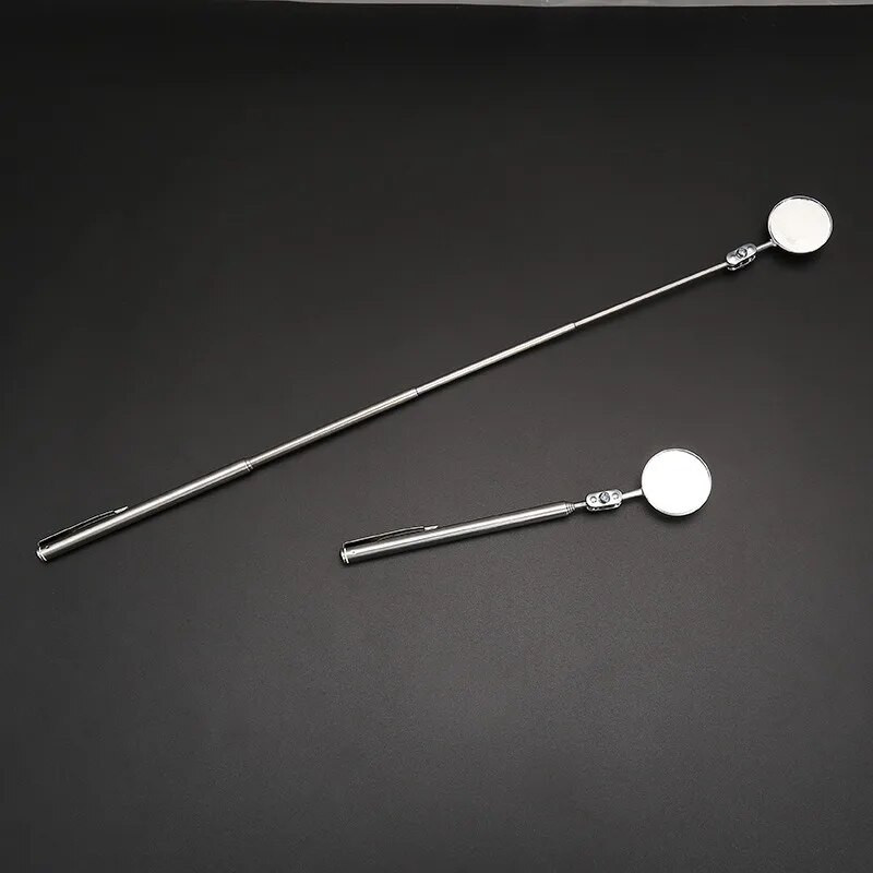 30 mm maza apļa spoguļa apaļa teleskopiskā rīka 360 grādu universālā pārbaudes skata spoguļa noteikšanas punkta pārbaude