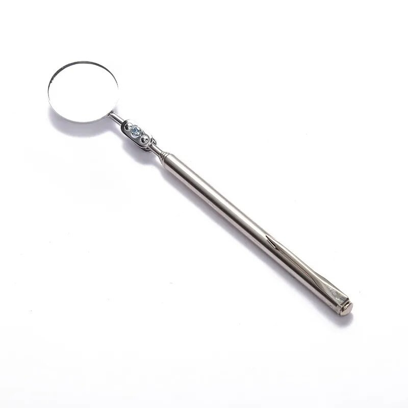 30 mm maza apļa spoguļa apaļa teleskopiskā rīka 360 grādu universālā pārbaudes skata spoguļa noteikšanas punkta pārbaude