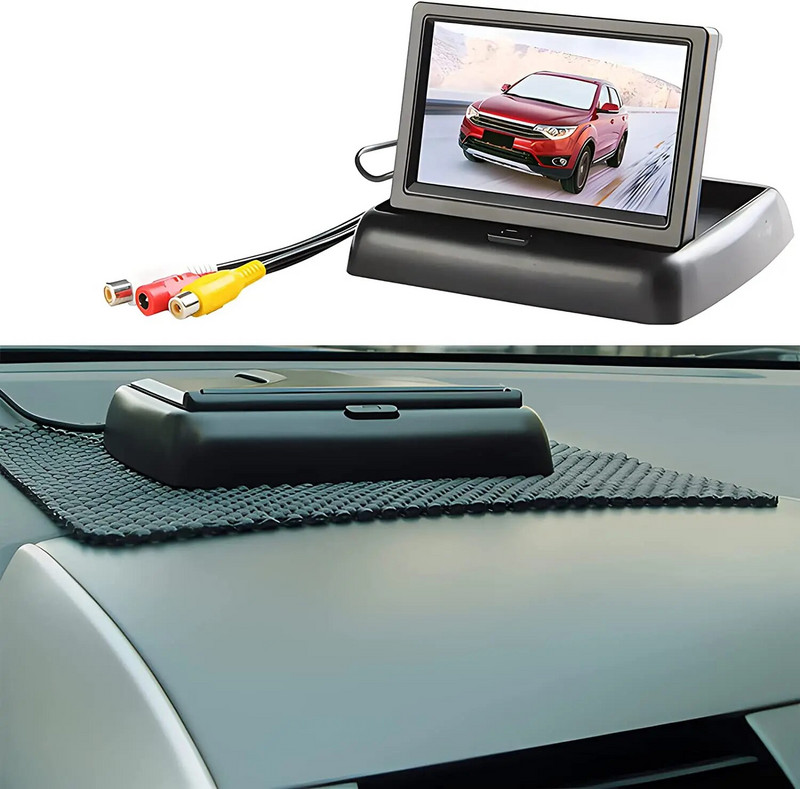 Οθόνη παρακολούθησης αυτοκινήτου 4,3" για πίσω κάμερα TFT LCD Οθόνη HD Ψηφιακή Έγχρωμη Οθόνη HD 4,3 ιντσών Υποβοήθηση στάθμευσης πίσω