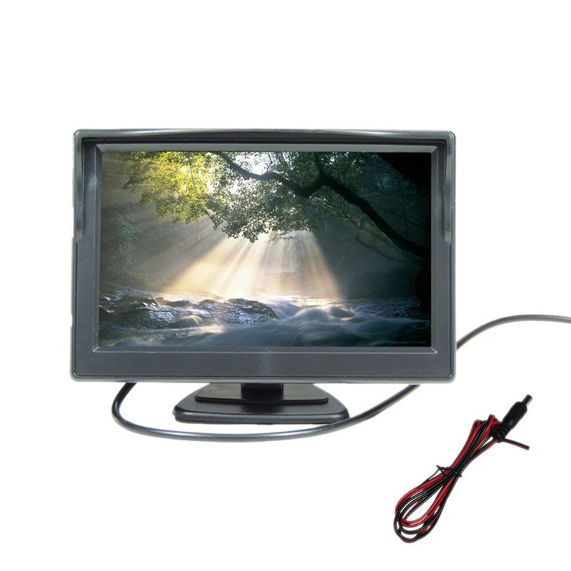 4,3 collu 5 collu automašīnas HD monitors TFT automašīnas rezerves kameras Monitors nakts redzamības automašīnas atpakaļskata monitors rezerves atpakaļgaitas kamerām