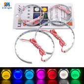 2GB/komplekts LED Demon Devil Eyes Halo gredzeni 360 grādu īpaši spilgti 2,5 3,0 collu projektora objektīvam, automašīnas motocikla priekšējiem lukturiem 12 V