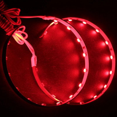 2GB/komplekts LED Demon Devil Eyes Halo gredzeni 360 grādu īpaši spilgti 2,5 3,0 collu projektora objektīvam, automašīnas motocikla priekšējiem lukturiem 12 V