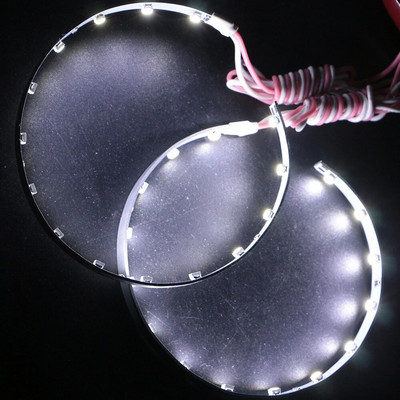 2GB/komplekts LED Demon Devil Eyes Halo gredzeni 360 grādu īpaši spilgti 2,5 3,0 collu projektora objektīvam, automašīnas motocikla priekšējiem lukturiem 12 V