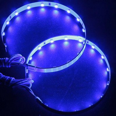 2GB/komplekts LED Demon Devil Eyes Halo gredzeni 360 grādu īpaši spilgti 2,5 3,0 collu projektora objektīvam, automašīnas motocikla priekšējiem lukturiem 12 V