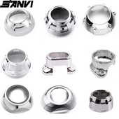 SANVI 2.5INCHES 3INCHES BI XENON/LED Projektora lēcu maskas apvalki Automašīnu gaismas piederumi